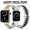 Роскошный металлический ремешок для Apple Watch Ultra 2/1 Браслеты Серия 10 7 8 9 Se 6 5 4 3 Золотой Браслет Iwatch 46мм 42мм 44мм 38мм 45мм 41мм