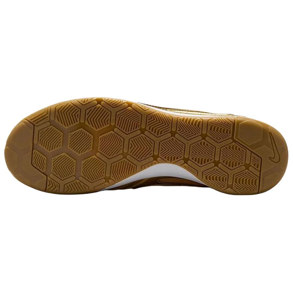 Nike Кроссовки Gato LV8 Liquid Gold Unisex с металлическим-золотым покрытием White Gum-Light-Brown IB3566-700