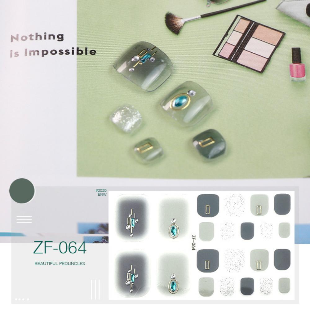 Наклейка для ногтей на ногах трехмерная 3D имитация страза наклейка для ногтей на ногах водостойкая наклейка для ногтей на ногах полная наклейка