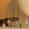 1Pc Clavicle Chain Niche Water Droplet Pendant Exquisite Pendant Necklace Gift Pattern Easter Egg