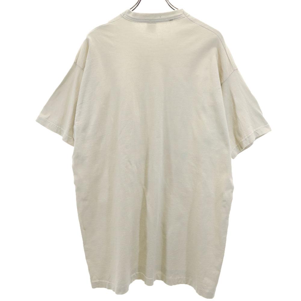 FRUIT OF THE LOOM 90s Made In USA Message Print Short Sleeve T-shirt Men's Used