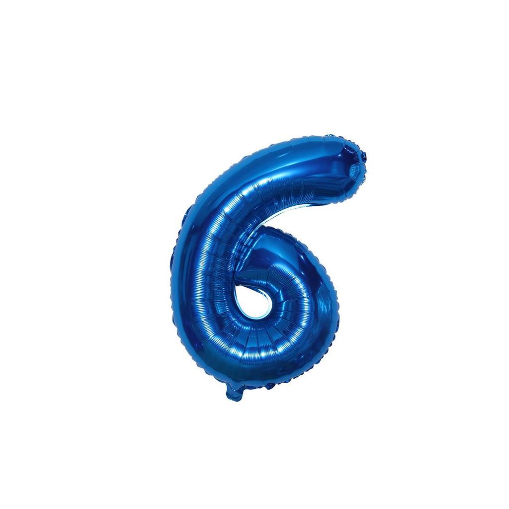 32-Inch US Number Birthday Party Balloons - Individual Aluminum Film