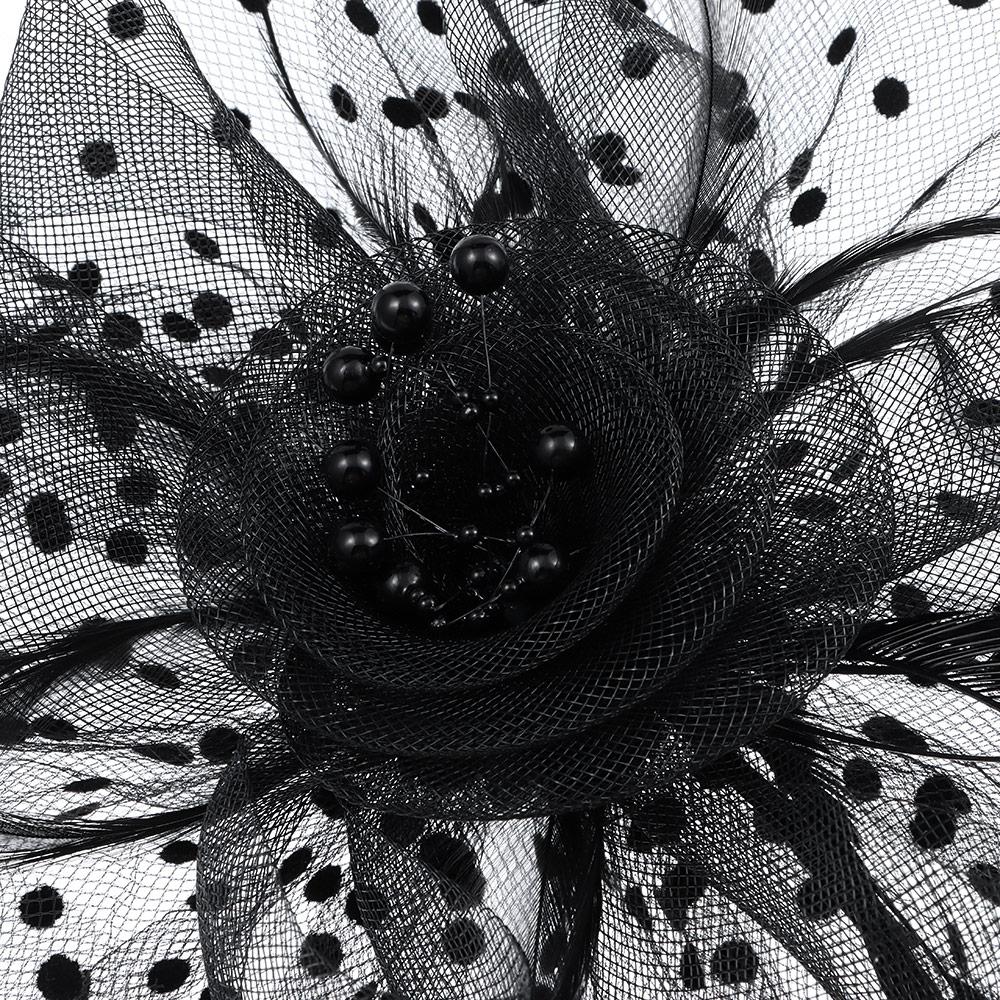 Flower Hair Fascinators Fascinator Hat Tea Party Headband Feathers Hair Clip Alice Headband Clip