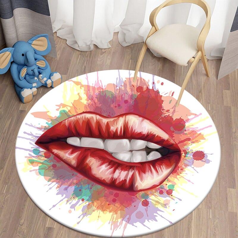 Черный кот Kawaii HD печатный круглый ковер для гостиной, коврики для кемпинга, пикника, фланелевый противоскользящий коврик, коврик для йоги, странные вещи