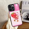 Pink Strawberry Cartoon S-Shortcake Phone Case For iPhone 16 15 14 13 12 11 Pro Xs Max Mini Plus Antislip Shockproof Hard Funda