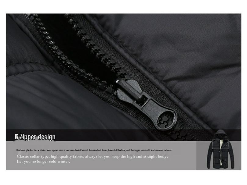 Мужское хлопковое пальто средней длины для пожилых – Теплое, утолщенное, на плюшевой подкладке