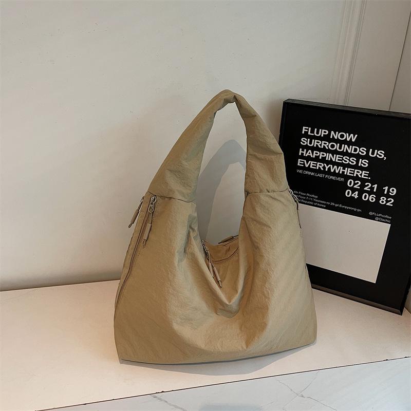 Literary Style Retro Casual Shoulder Bag 2025 Autumn New Lazy Style Tote Bag Shoulder Underarm Canvas Bag