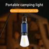1/2/3Pcs Solar Camping Light 3 Modes Adjustable Waterproof USB Rechargeable Super Bright Outdoor Hiking Tent Hanging Bulb Lamp Emergency Lantern