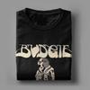Футболки Budgie Band Riding My Nightmare для мужчин, потрясающие хлопковые футболки с круглым вырезом и короткими рукавами, одежда для взрослых