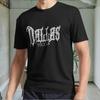Новая винтажная черная мужская футболка с активным логотипом Dallas, TX. Смешной. Размеры от S до 5XL