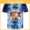 Яркая летняя футболка Dragon Ball Z Гоку Супер Сайян 3D-принт Повседневная футболка Мужская Женская Топ