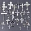 102030Pcslot Metal Silver Color Cross Charms For Jewelry Making Supplies Christ Accessories Handmade Womenmen Pendant Charm