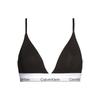 Letter Print Triangle Bralette Women Underwear Black 000QF5650E-001