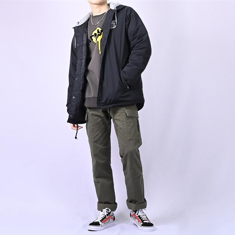 Vans Куртка с капюшоном и рисунком черепа, мужские куртки, черная VN0A5F74BLK