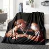 1 шт. Плед в стиле Hip Hop 2Pac, Мягкий, Легкий, Для всех сезонов, Многоцелевой плед для дивана, кровати, офиса и пикников, Французский стиль с культовыми обложками альбомов и цитатами
