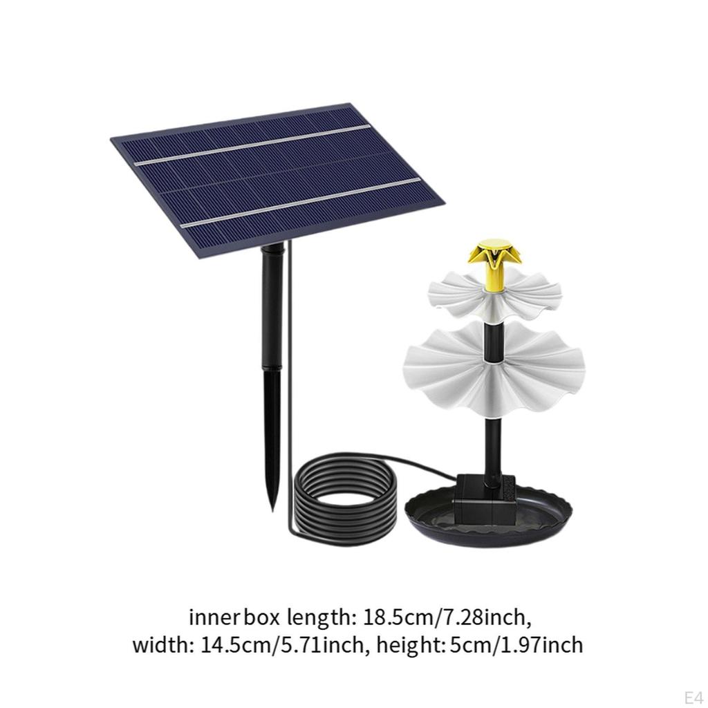 Источник для ванной комнаты солнечных птиц, набор для самостоятельного изготовления водяного насоса, украшения для пруда, патио, бассейна, заднего двора