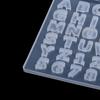 Epoxy Resin Transparent Mold Large Alphabet Number Silicone Mould