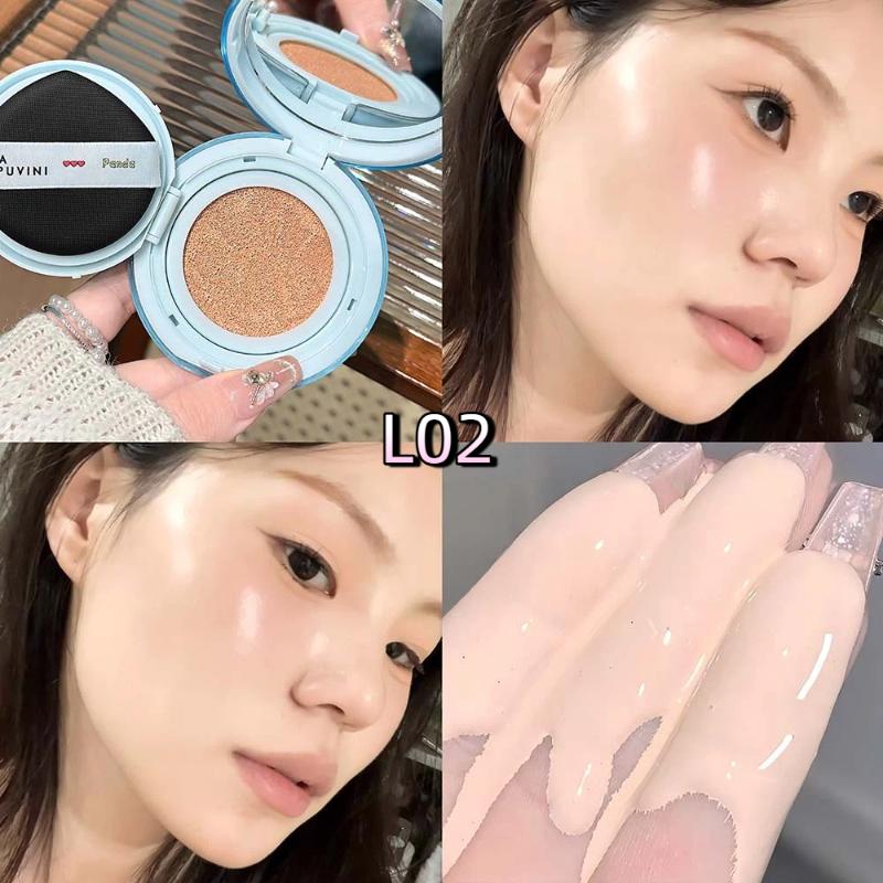 Cappuvini Матовый шелковистый увлажняющий консилер-кушон Air Cushion Натуральный макияж Стойкий водостойкий кремовый кушон Тональная основа для кожи