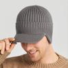 Теплая шапка зимняя с флисовой подкладкой мужская шапка-ушанка зимняя холодостойкая трикотажная мужская шапка шерстяная маска для мотоциклиста