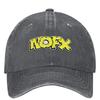 Унисекс Кепка с Логотипом Панк-Группы NOFX Винтажная Потертая Джинсовая Хип-Хоп Музыкальная Бейсболка Регулируемая