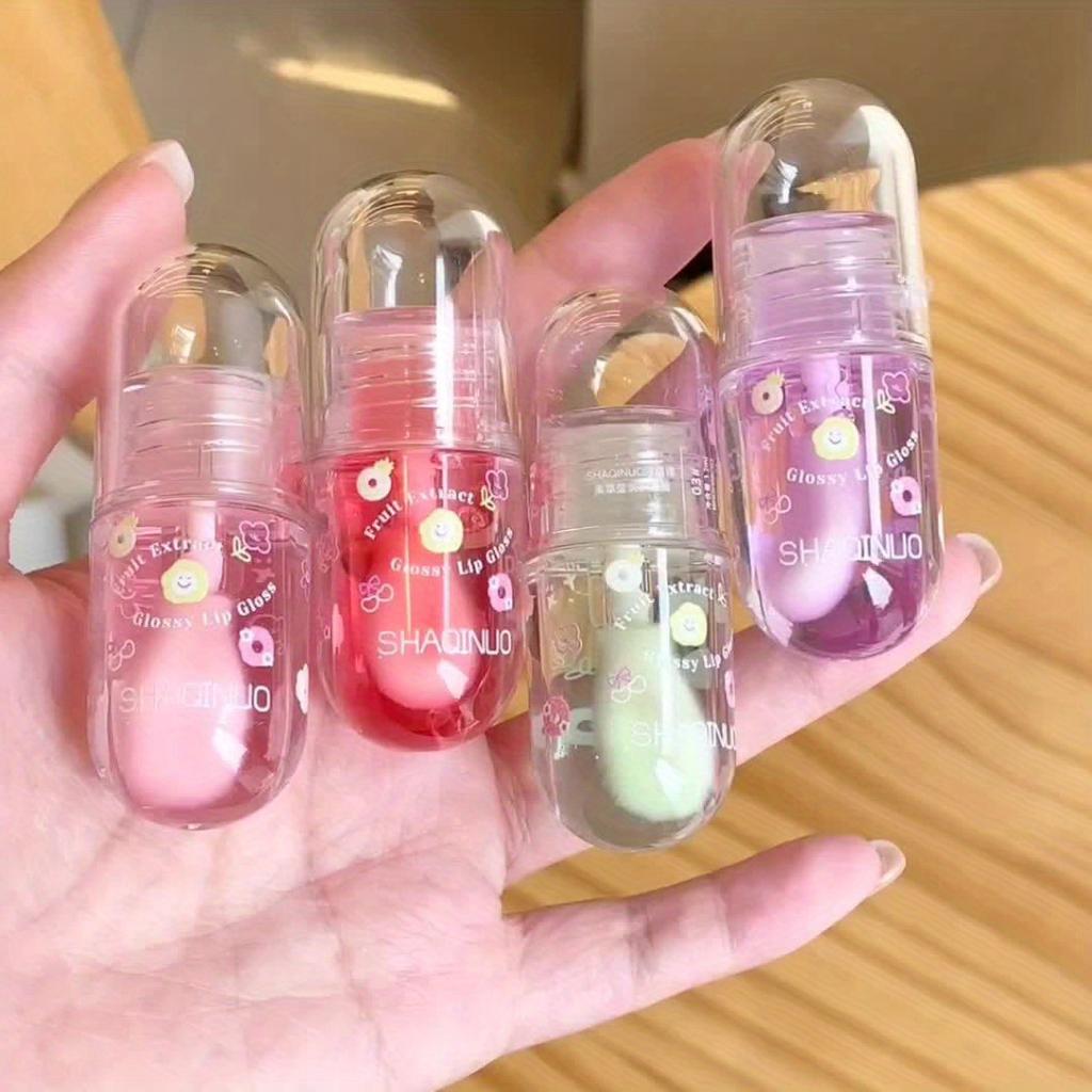 Transparent Moisturizing Lip Oil Fruit Jelly Water Light Lip Gloss Sexy Clear Lips Tint Plumping Lip Care Makeup