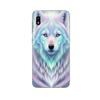 Чехол Maniacase для Samsung Galaxy A10 Белый волк с фиолетовым отражением