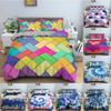 Geometry Colorful Pattern Comfortable Duvet Quilt Cover Pillowcase Bedding Set Children Bedroom Decoration Home Textile