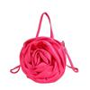 Shoulder Bag Clutch Bag 3D Rose Shape Crossbody Bag Handbag Fashion Tote Bag Banquet Prom Wedding Evening Bag Hot Pink