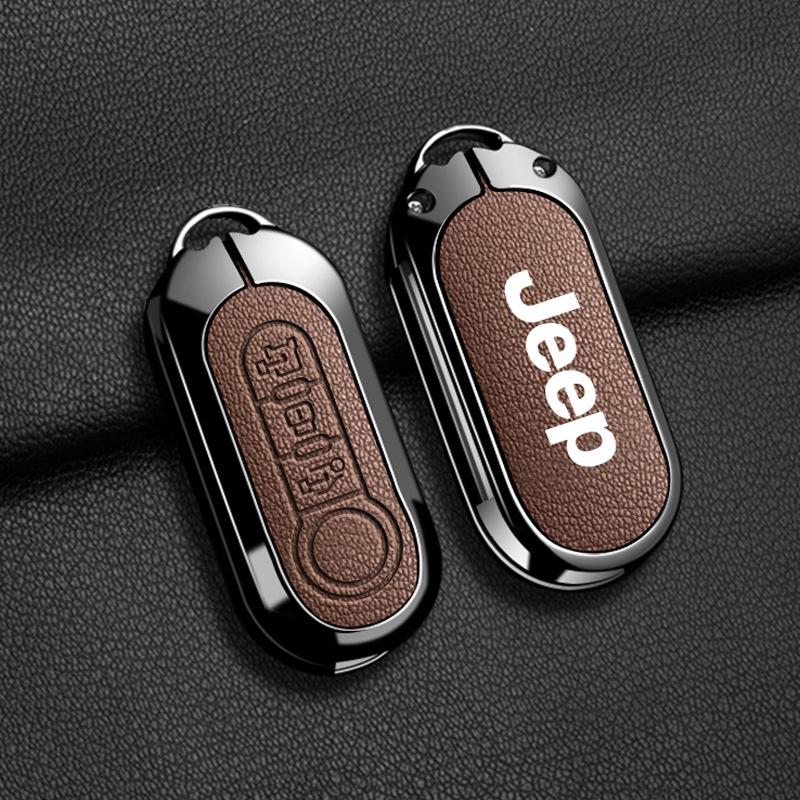 Совместимый чехол для ключа Jeep для Compass, Renegade, Cherokee, Grand Commander, Grand Cherokee