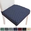 Plaid Chair Cover Stretch Seat Case for Dining Room Non-slip Chairs Cushion Covers