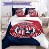 Stoke City Football Printed 3 Pieces Bedding Set, Comfortable Skin Friendly Bedroom Duvet Cover Set