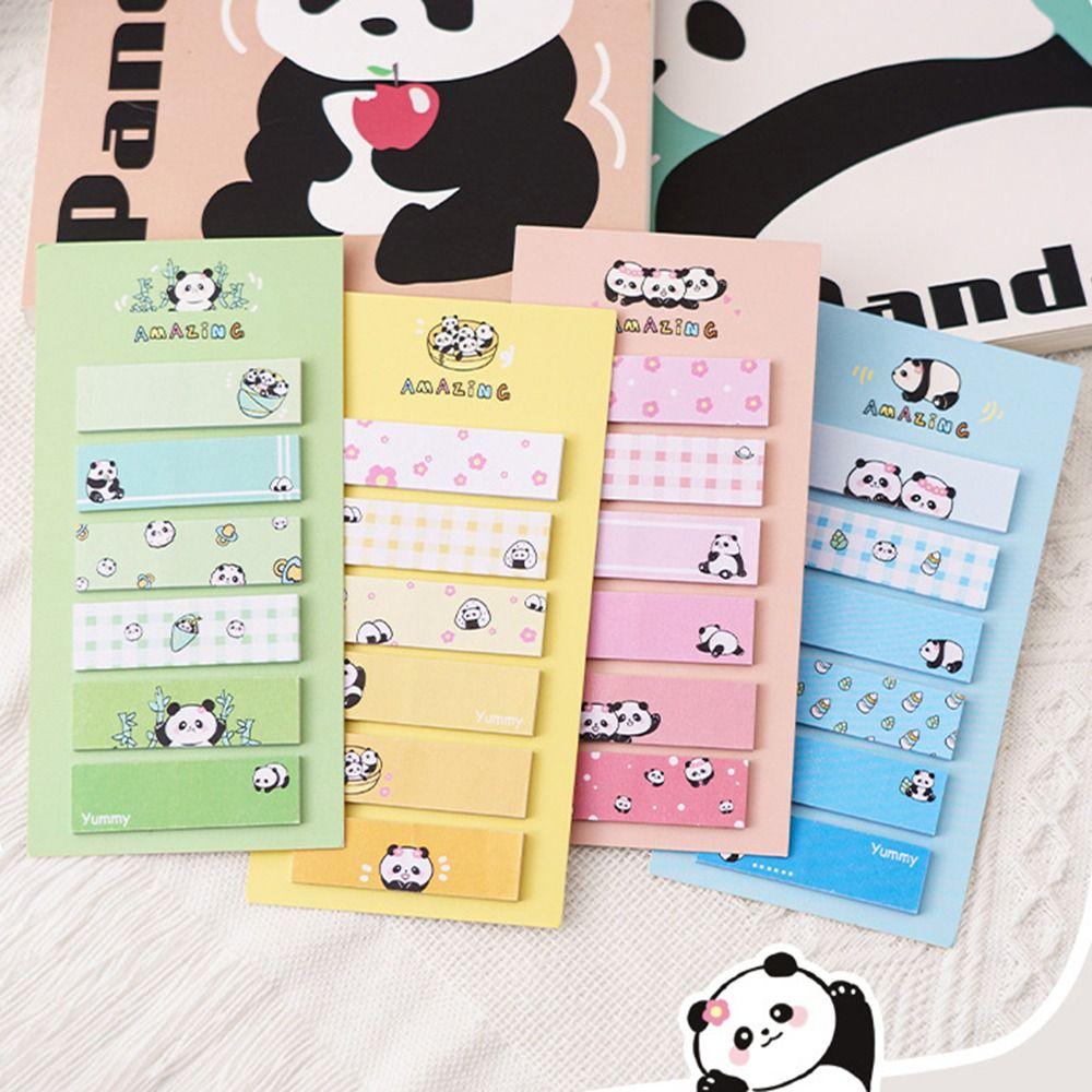 Cartoon Memo Pad Kawaii Classification Label Stationery Panda Sticky Notes  To Do List