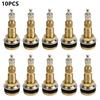 10 шт. вентилей для шин трактора TR618A латунь подходит для отверстия обода 5/8 дюйма латунные и резиновые детали для сельскохозяйственного трактора