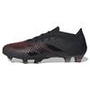 Prada x Predator Accuracy Lux.1 L FG Черный Солнечно-красный Мужские Кроссовки Серебристый металлик ID9303