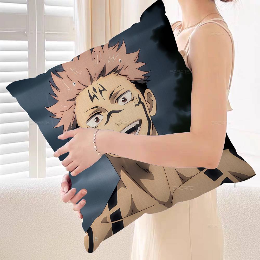 Аниме Персонаж Jujutsu Kaisen Рёмен Сукуна Подушка Чехол для Подушки Наволочка Гостиная Диван Домашний Декор Индивидуальный