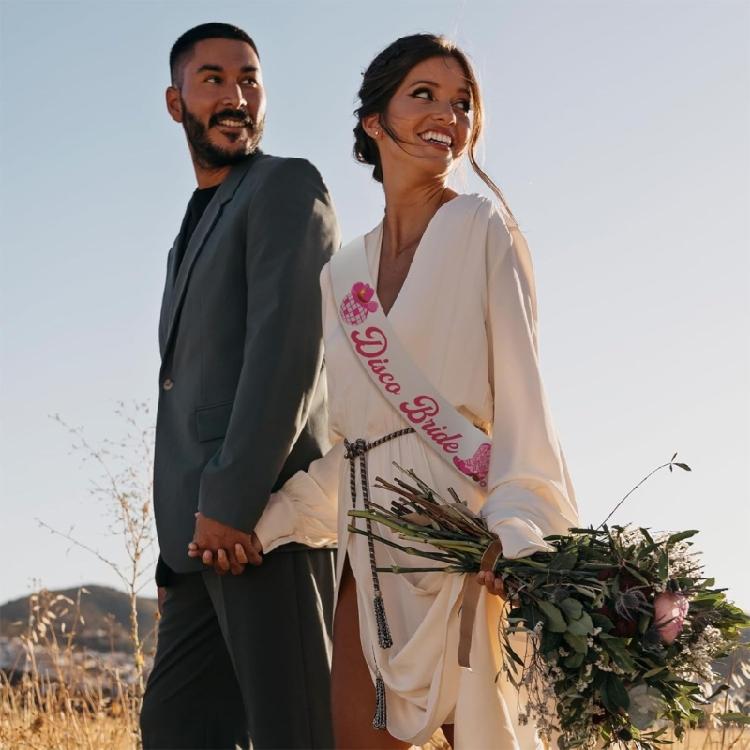 Свадебная Диско-Лента Стильная Изящная Лента Свадебный Фотоаксессуар Невеста Белая Лента Свадебные Фото Реквизит