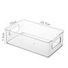 1pc Plastic Crisper Transparent Box Refrigerator Crisper Storage Box Fruit and Vegetable Freezer Kitchen Storage Box
