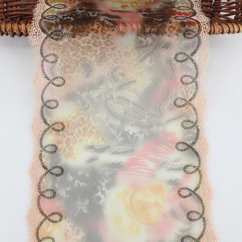 High Quality Soft Water-soluble Embroidery Border Printing African Lace Fabric Fashion Dress Cheongsam Underwear Sewing Material