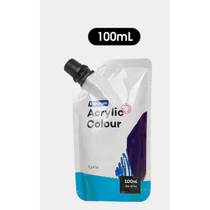 Самонесущая сумка 100 мл, водонепроницаемые акриловые краски, портативная маленькая упаковка, сумка для дополнений к краскам, студийные принадлежности для занятий искусством