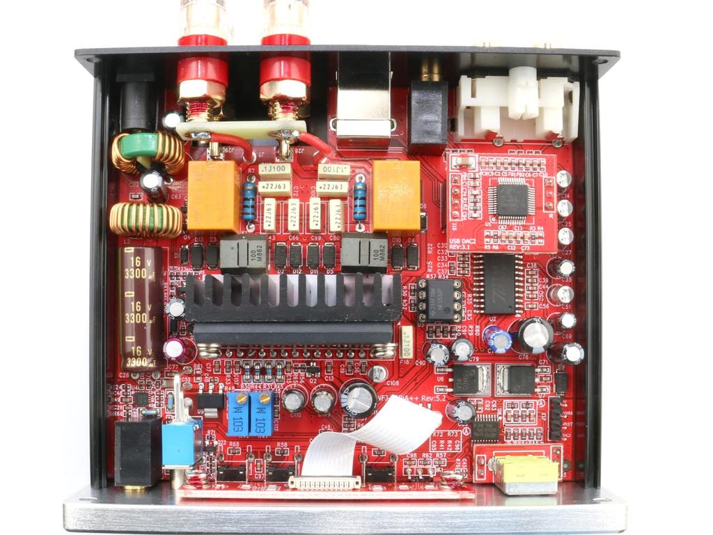 FUSION Tripath Digital Amplifier IC Integrated Amplifier USB Input DAC Amplifier Remote Control Included As Standard FX-AUDIO- FX-202J [Silver]