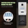 Fresh Sturdy Waterproof Key Lock Box For Outside With Light Up Dials Combination Key Holder Wall Mount Storage Box