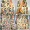 Vintage Japanese Kraft Paper Poster Set, Sushi Ramen BBQ Sake Wall Art for Izakaya & Restaurant Decor