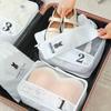 Travel Storage Bag Travel Portable Clothes Storage Makeup and Toiletry Bag Luggage Packing Bag 7-piece Set