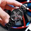 New Fashion Man Rotate Watches Men Car Wheel Hub Stainless Steel Quartz Watch For Mens Military Sports Hollow Watch Reloj Hombre