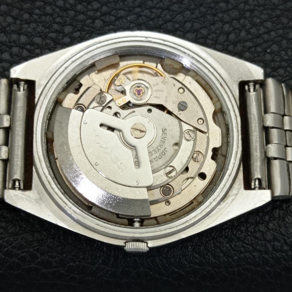 GENUINE VINTAGE SEIKO 5 AUTOMATIC 6309A JAPAN MENS SILVER DIAL WATCH A701655-5 R206c-a701655