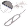 10 Pcs Sim Card Tray Removal Eject Pin Key Tool Stainless Steel Tool