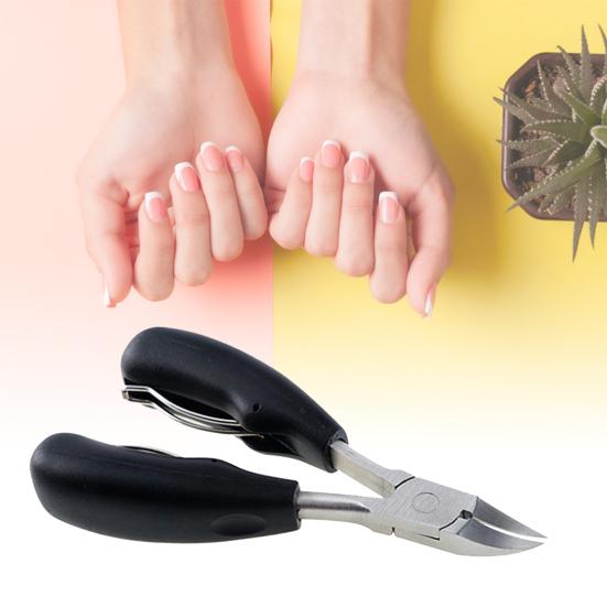 Профессиональные кусачки для ногтей с резиновой ручкой для вросших или толстых ногтей хирургического класса