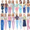 Random 2 Sets Doll Clothes for 30cm Dolls Daily Wear Shirt Pants Trousers 30cm Girl Doll 1/6 Accessories Kids Toy