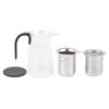 Glass Teapot Creative Magnetic Press Control Water Separation Tea Pot for Blooming Tea