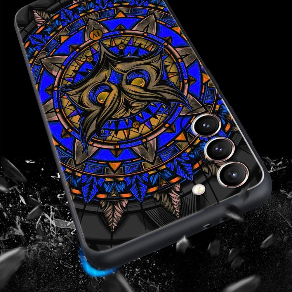 Cartoon Girl Gifts Lovely Owl Phone Case For Samsung Galaxy S23 S22 S21 S20 FE Ultra 5G S10 S10E S9 S8 Plus 10 20 Cover Bumper